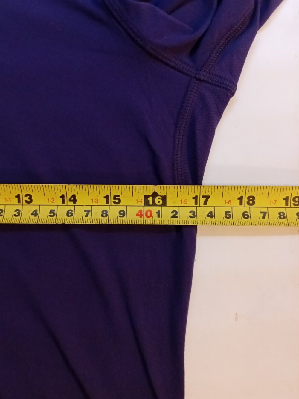 Lululemon Pedal Power Long Sleeve 6 Small Dense Purple Thumbholes Ruched Rulu - Picture 8 of 13